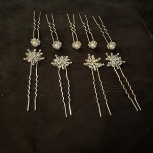 8 fancy hair pins